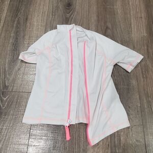 Girls Swimmimg Top Size 6/6X Cat & Jack White Swimming Top